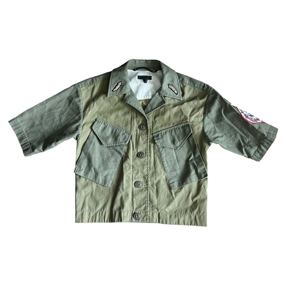 RAG & BONE Baldwin Shirt Jacket Olive Green Military Size XXS TTP Denim - Picture 1 of 15